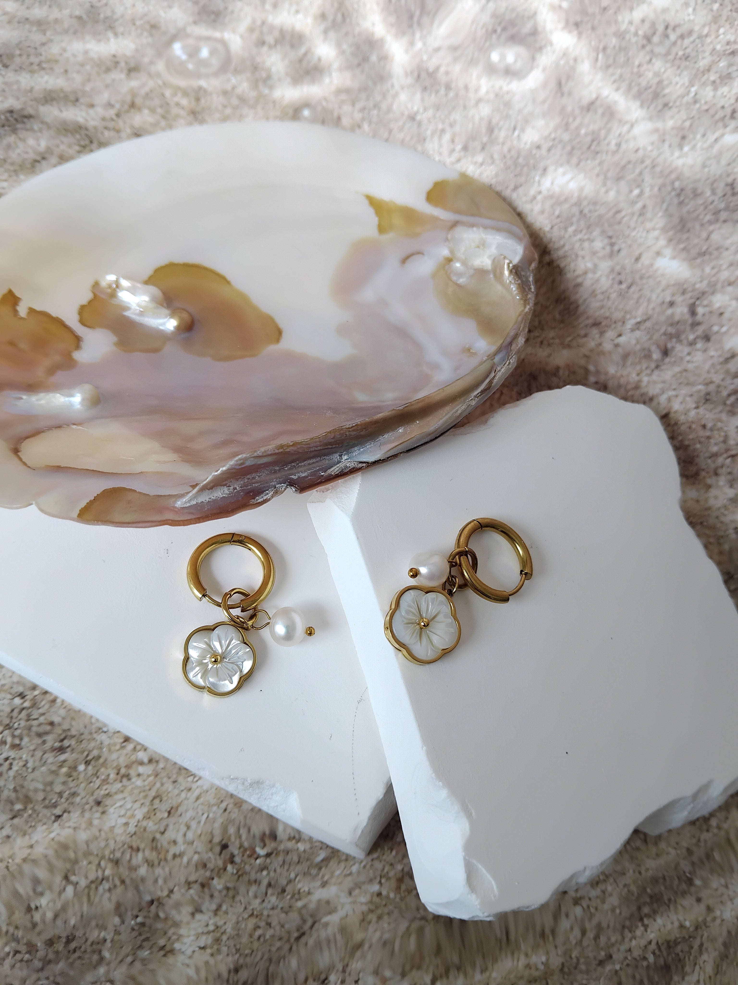 Boucles d'oreilles Tiaré