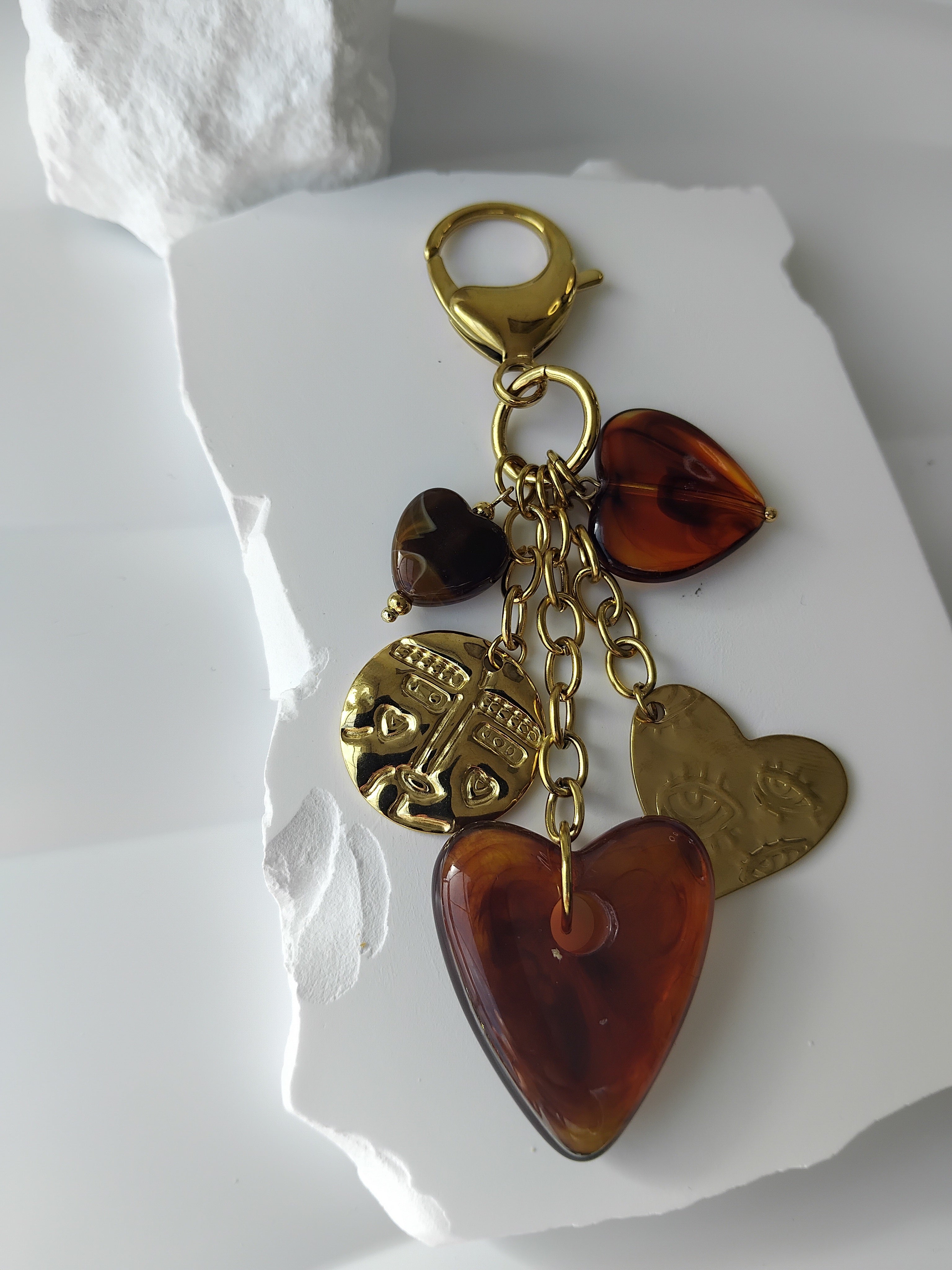 Cœurs ambré