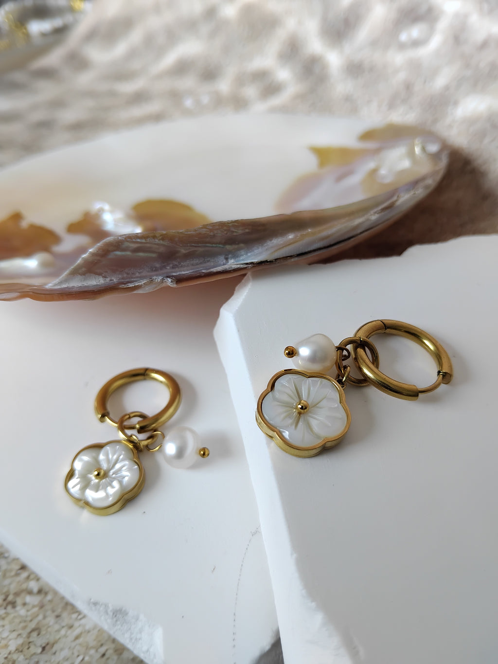 Boucles d'oreilles Tiaré