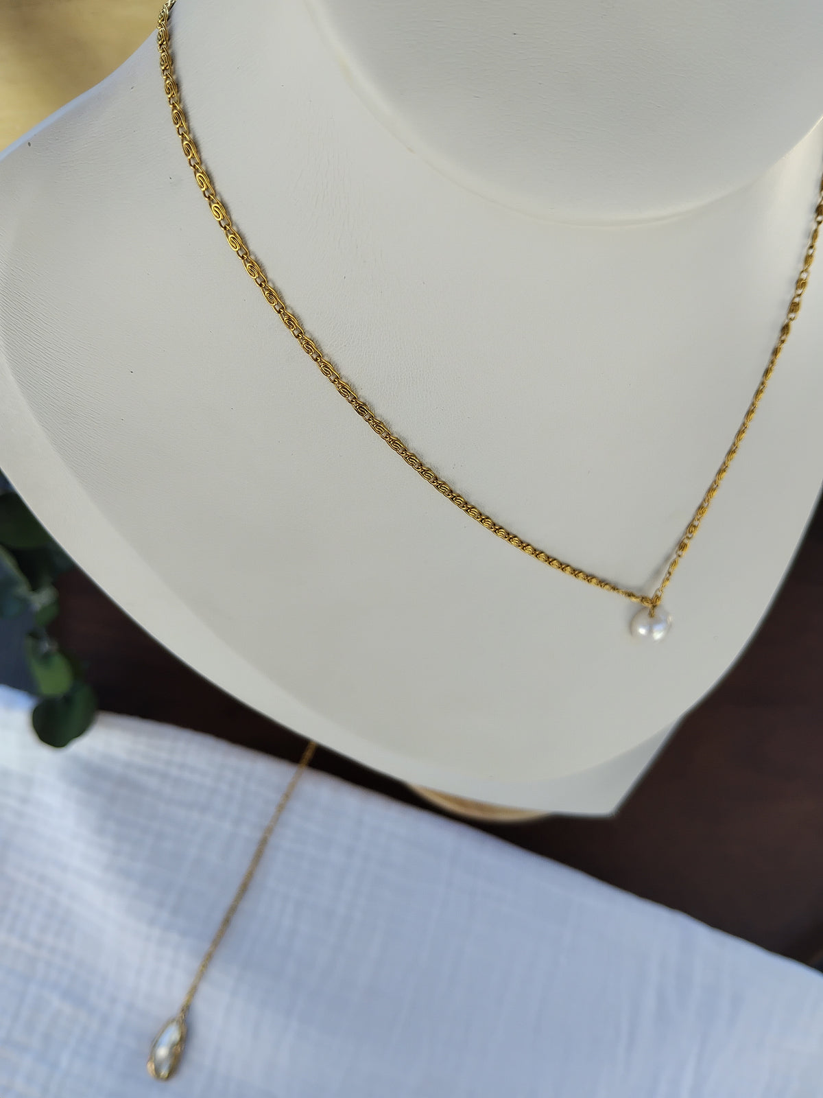Collier de dos Céleste