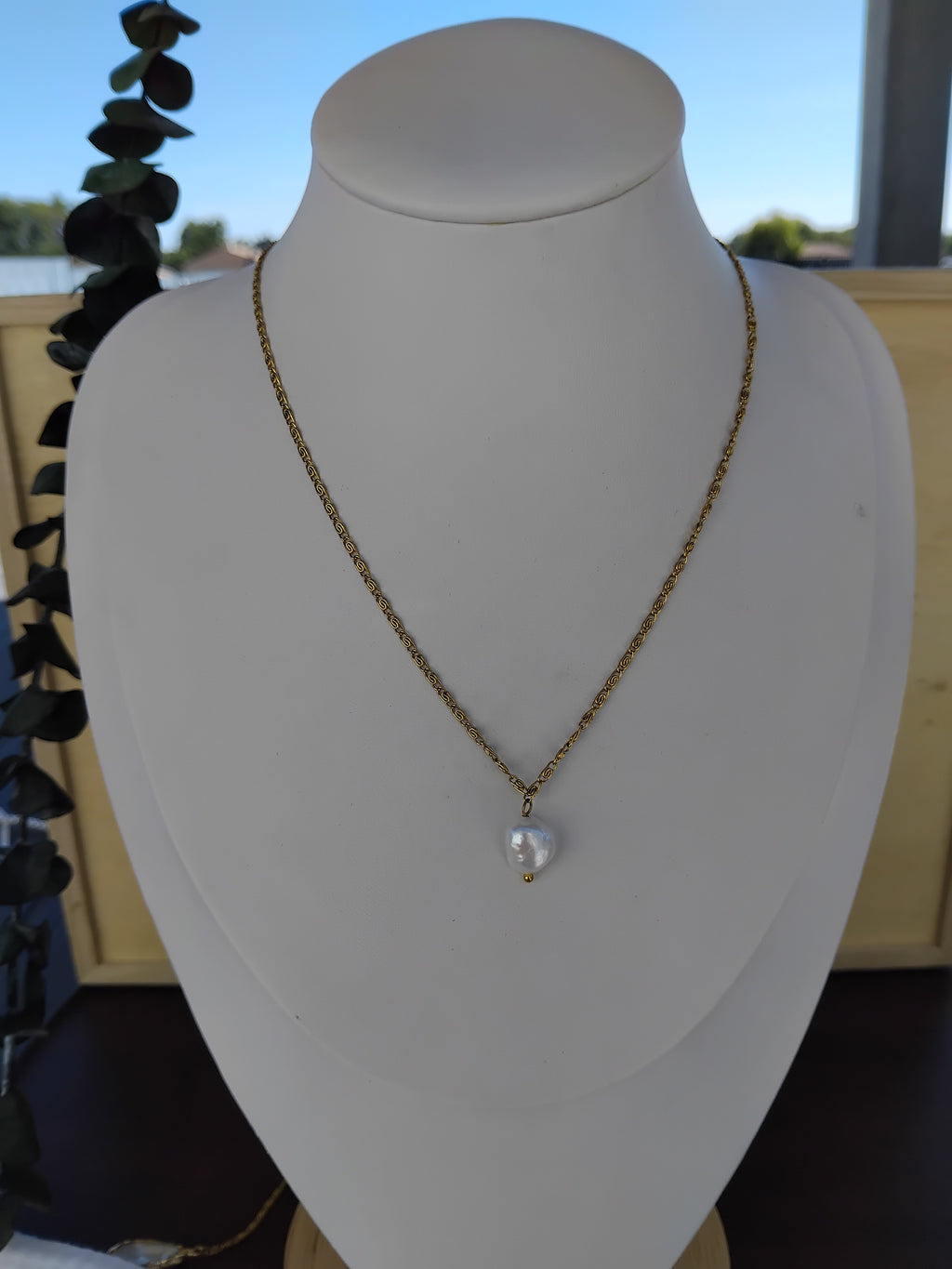 Collier de dos Céleste