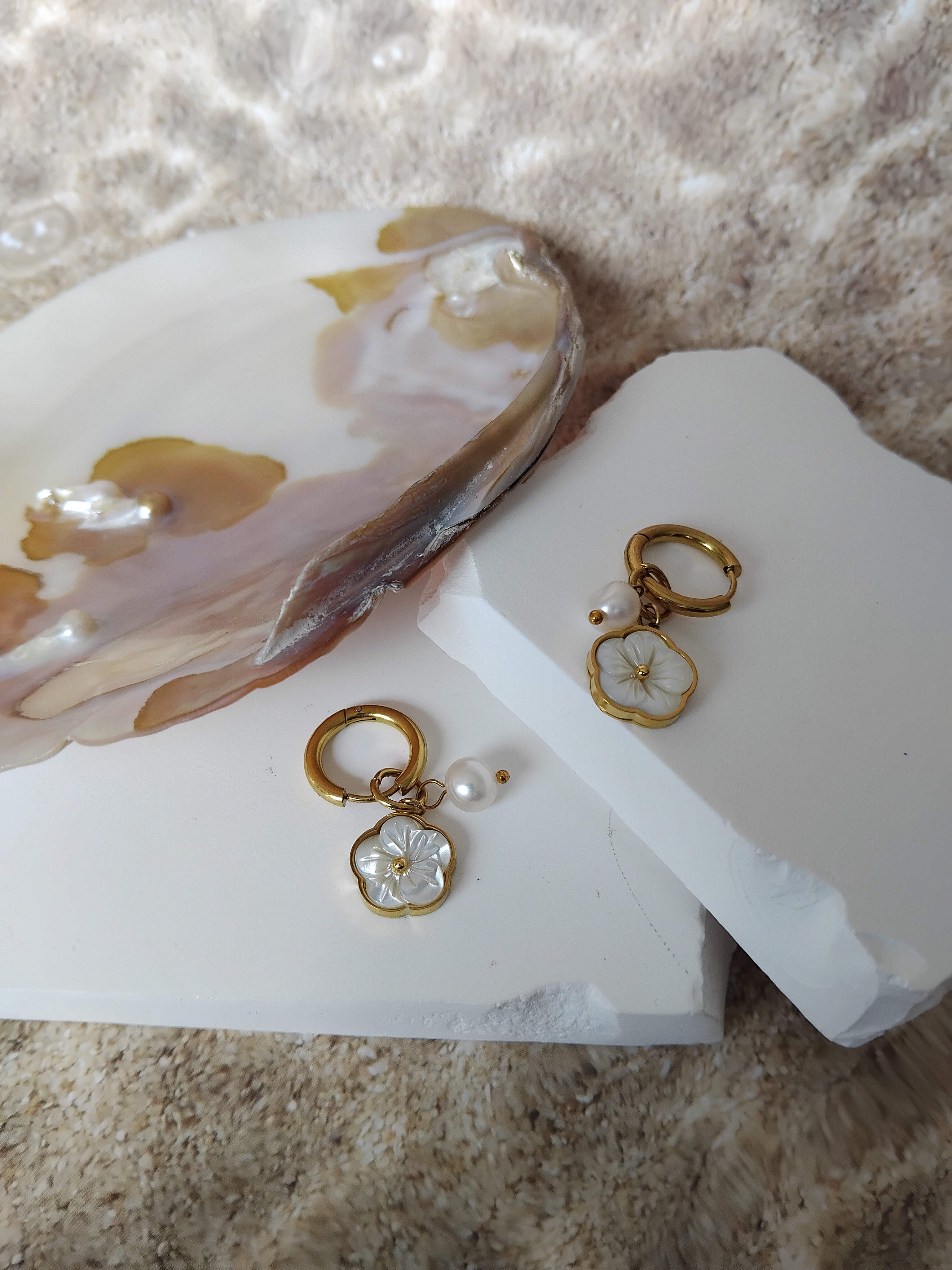 Boucles d'oreilles Tiaré